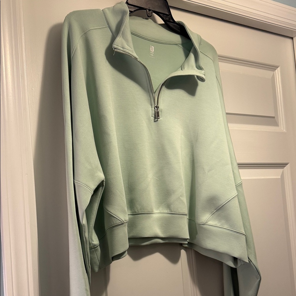 Ideology Light Green Women's Zip Sweatshirt XXL   New with tags